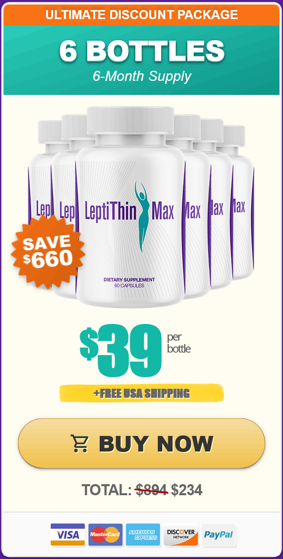 LeptiThin Max - order-now 6 bottle-checkout image